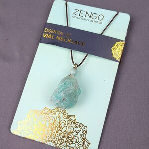 Essential Oil Necklace Jewelry ZENCO Aromatherapy Diffuser Natural Stone